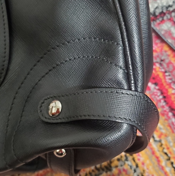 Salvatore Ferragamo Black Gancini Leather Shoulder Bag - Picture 5 of 14